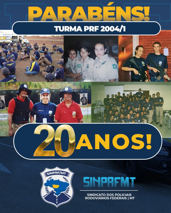 TURMA PRF2004/1: Parabéns pelos 20 anos!